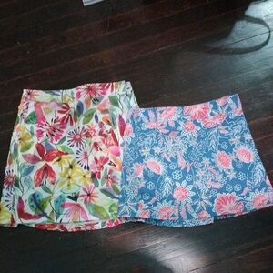 Set Of 2 Floral Rip Skirts